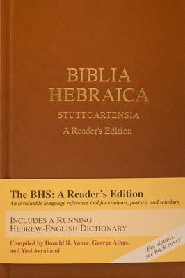 Biblia Hebraica Stuttgartensia (Bhs) (Hardcover): A Reader s Edition Discount