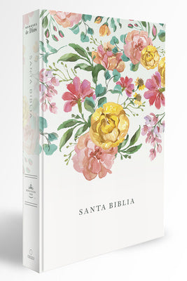 Biblia Reina Valera 1960 Tamaño Manual, Tapa Dura, Flores Rosadas   Spanish Bibl E Rvr 1960 Handy Size, Lp, Hc, Pink Flowers For Sale